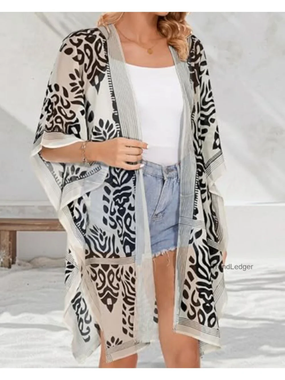 Chiffon Kimono Beach Cover Up Swimwear Cardigan Loose Summer